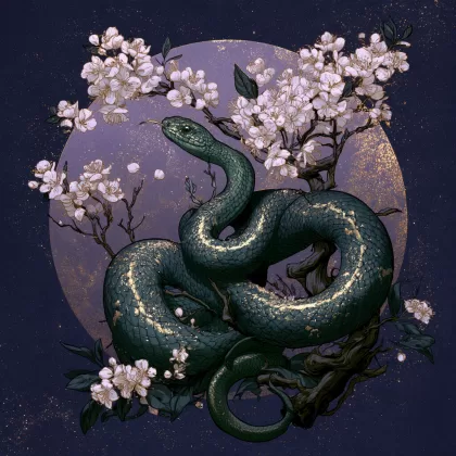 뱀띠 그림